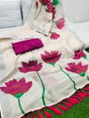 Vk Original Linen Digital Printed Sarees Wholesale Market In Surat With Price